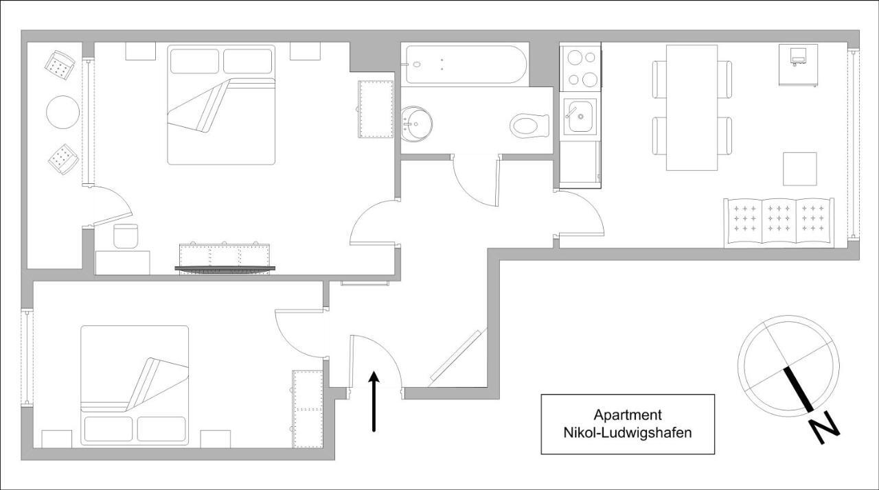 Apartments Nikol - Ludwigshafen Ludwigshafen am Rhein Exterior photo